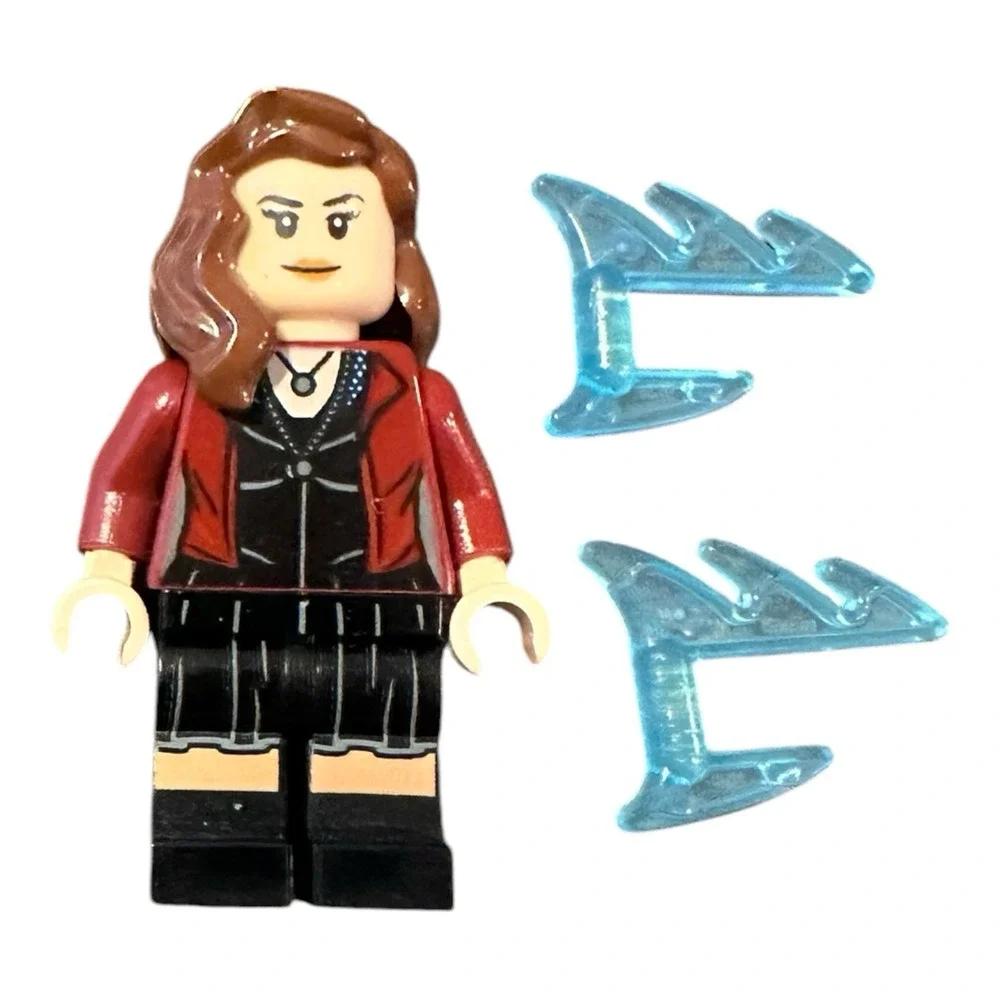 LEGO Minifigure Marvel Avengers Super Hero Scarlet Witch w/Water Energy Effects